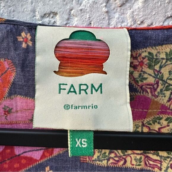 FARM RIO Patchwork Banana Blouse Size XS - Picture 7 of 11